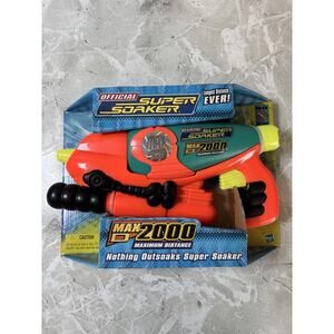 2002 Larami Super Soaker Squirt Toy Max-d 2000 Hasbro New Original Box NOS Vtg